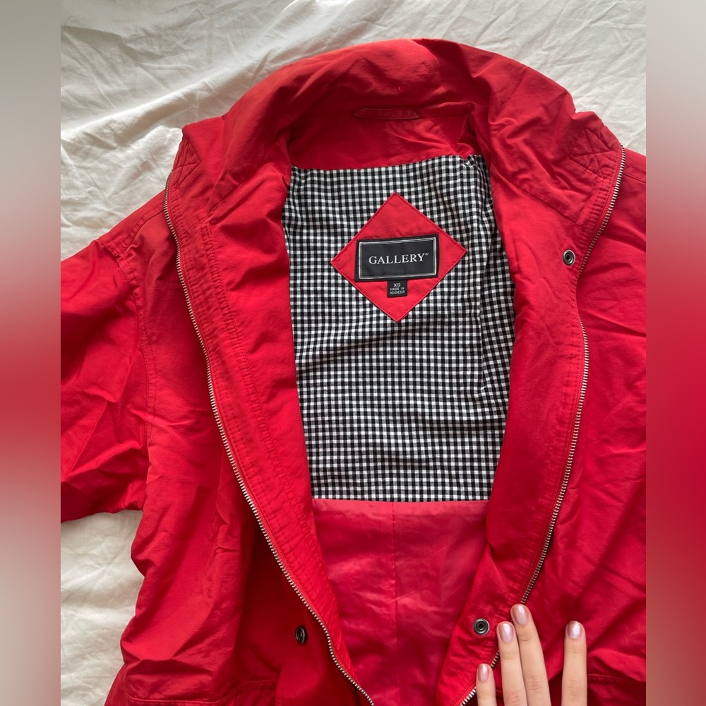 Red winter coat - Picture 3 of 5